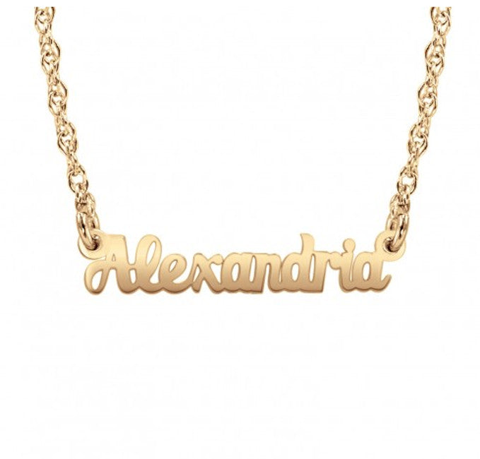 Mini Name Necklace - Silver or Gold - Be Monogrammed