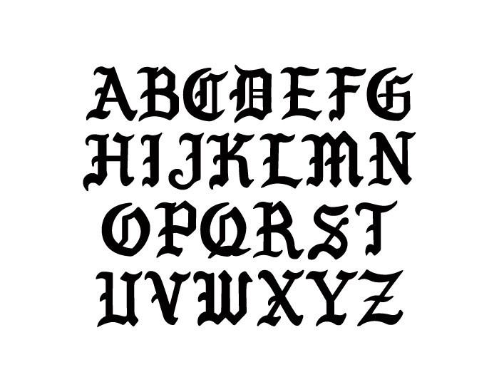 old english font letter d old english alphabet letter o