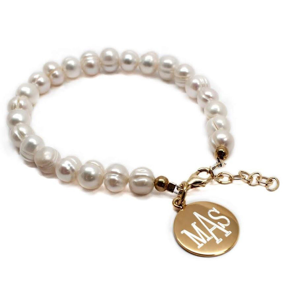 Pearl Monogram Bracelet – Kiel James Patrick