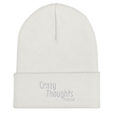 Hat Beanie CTP Logo - Crazy Thoughts Podcast (white)