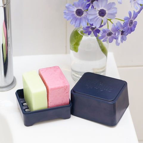 Ethique In-Shower Shampoo Bar Container - Navy