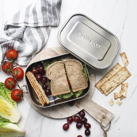 Ever Eco stainless steel bento lunchbox large removable compartment