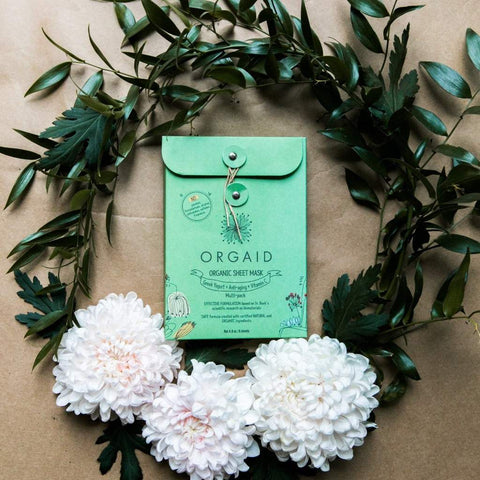 ORGAID Organic Sheet Mask Greek Yogurt, Anti-Aging + Vitamin C