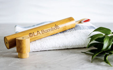 OLA Bamboo toothbrush holder