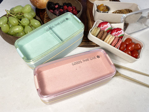 Wheat straw eco-friendly bento lunchbox microwave safe