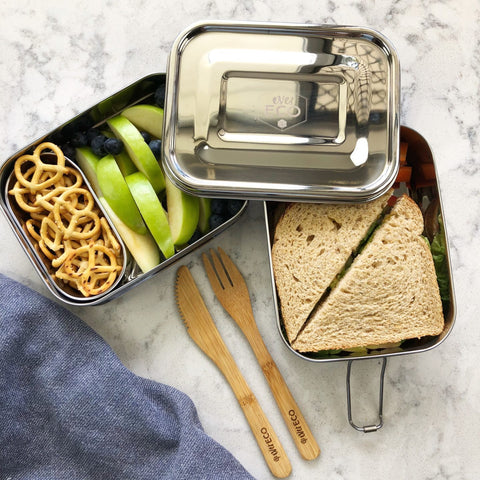 stainless steel bento lunchbox plastic free zero waste