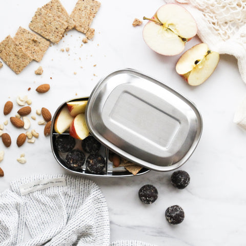 ever eco 3 compartment bento stainless steel lunchbox