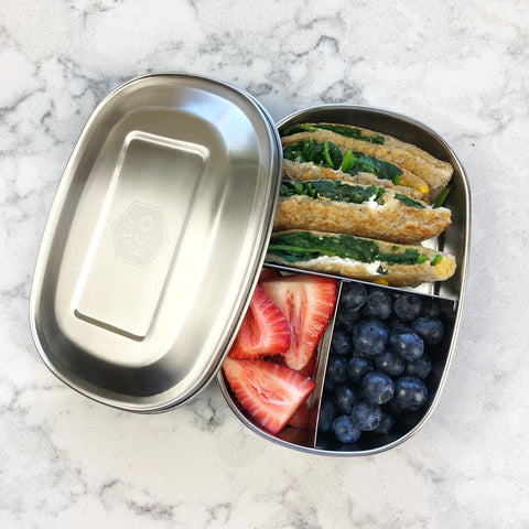 ever eco bento stainless steel lunch container 3 compartment
