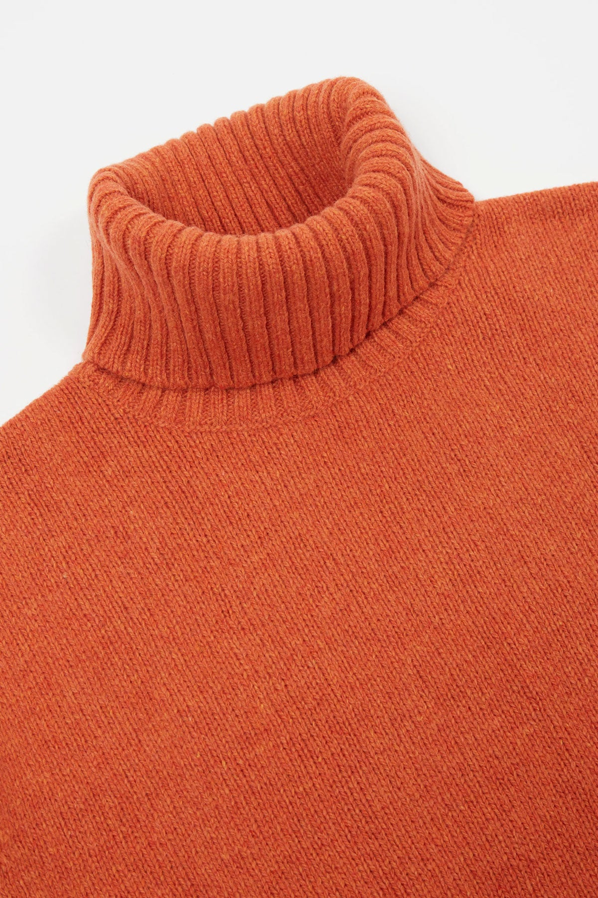 Universal Works - Roll Neck In Orange Eco Wool – The Rugged Society