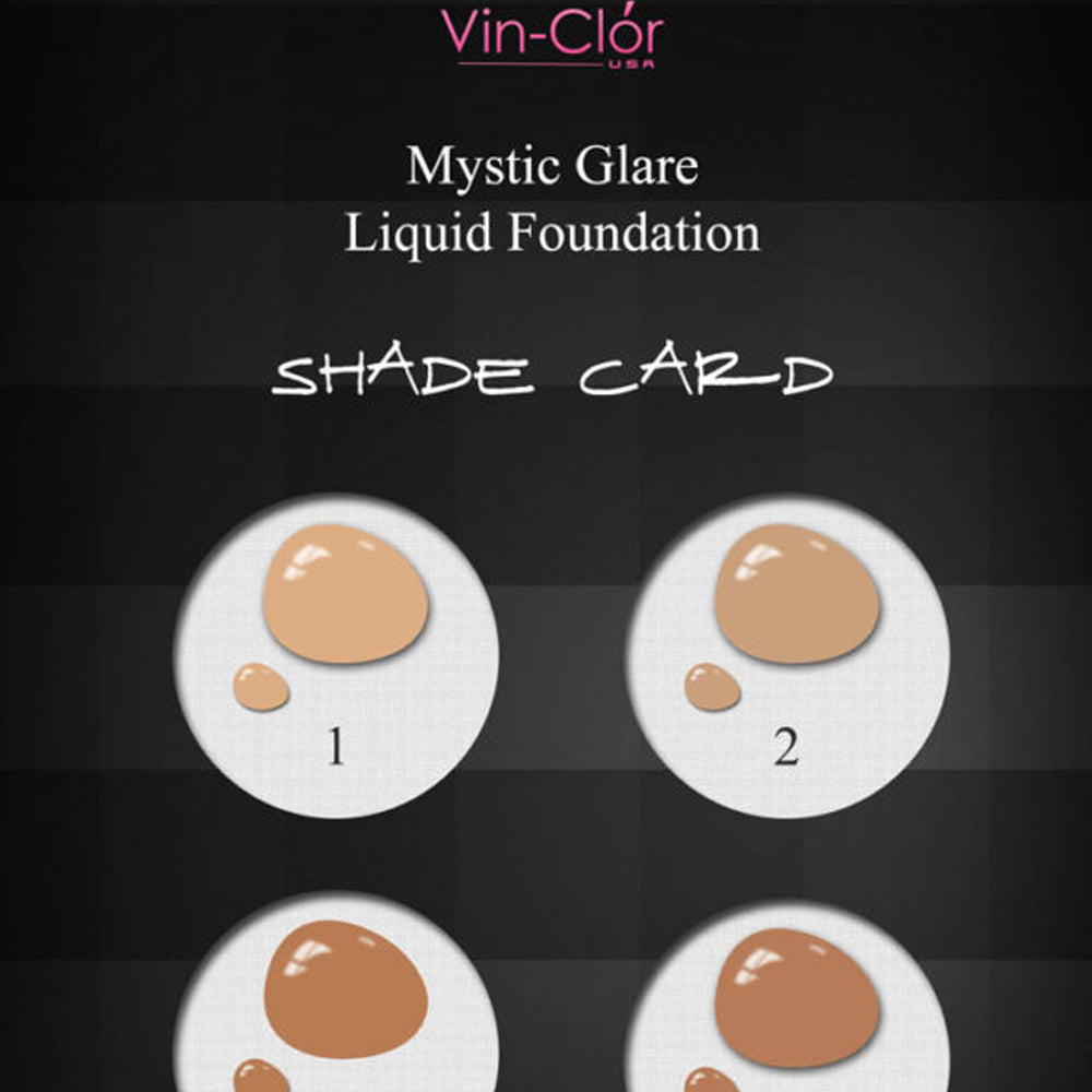Vin-Clor Mystic Glare Liquid Foundation - 6 Shades
