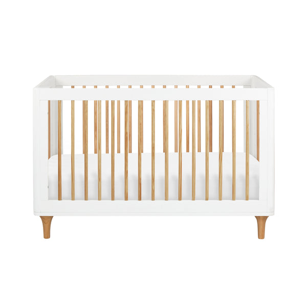 white and natural cot