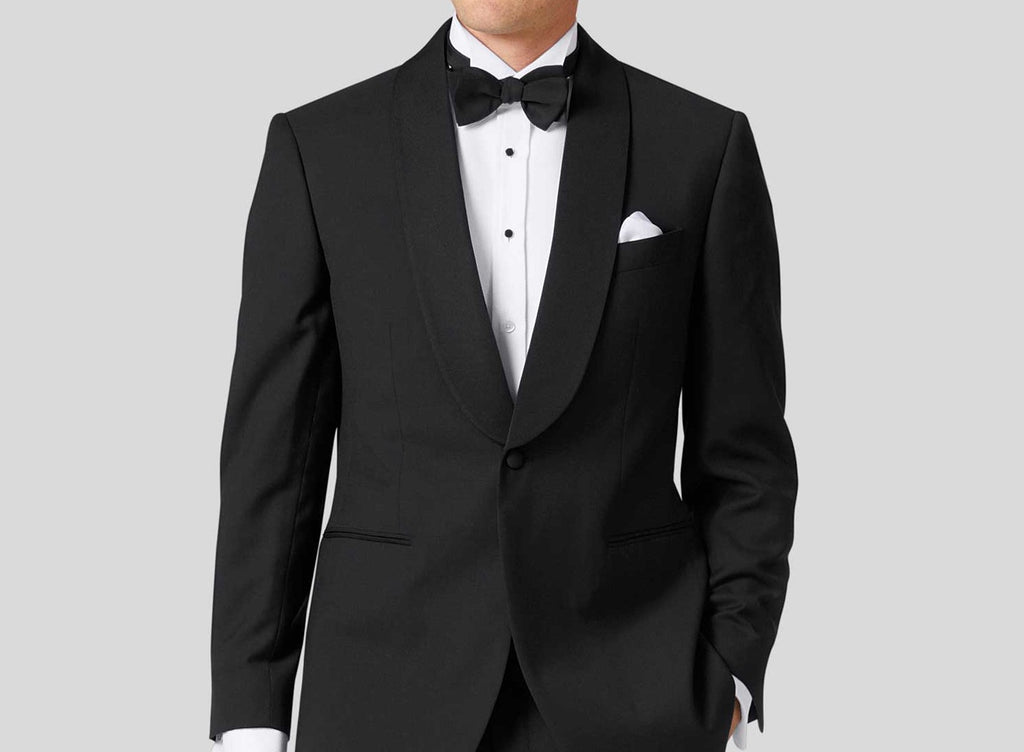 Pocket square in tuxedo