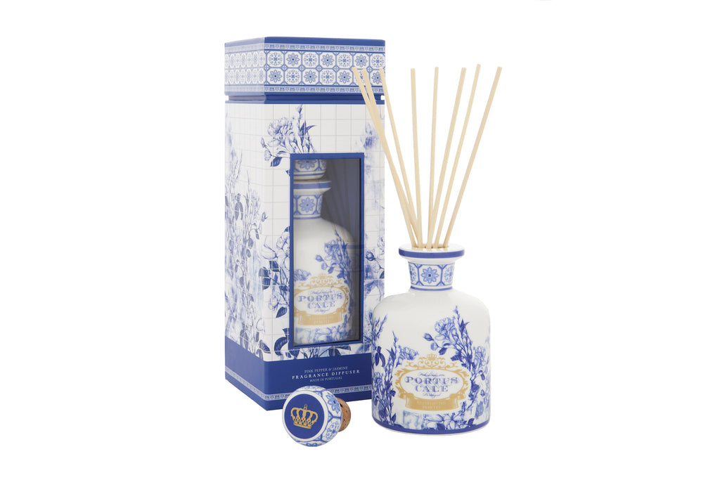delicatesse Voorwoord Onderdompeling Gold & Blue Portus Cale Diffuser | Cultivate & Bloom