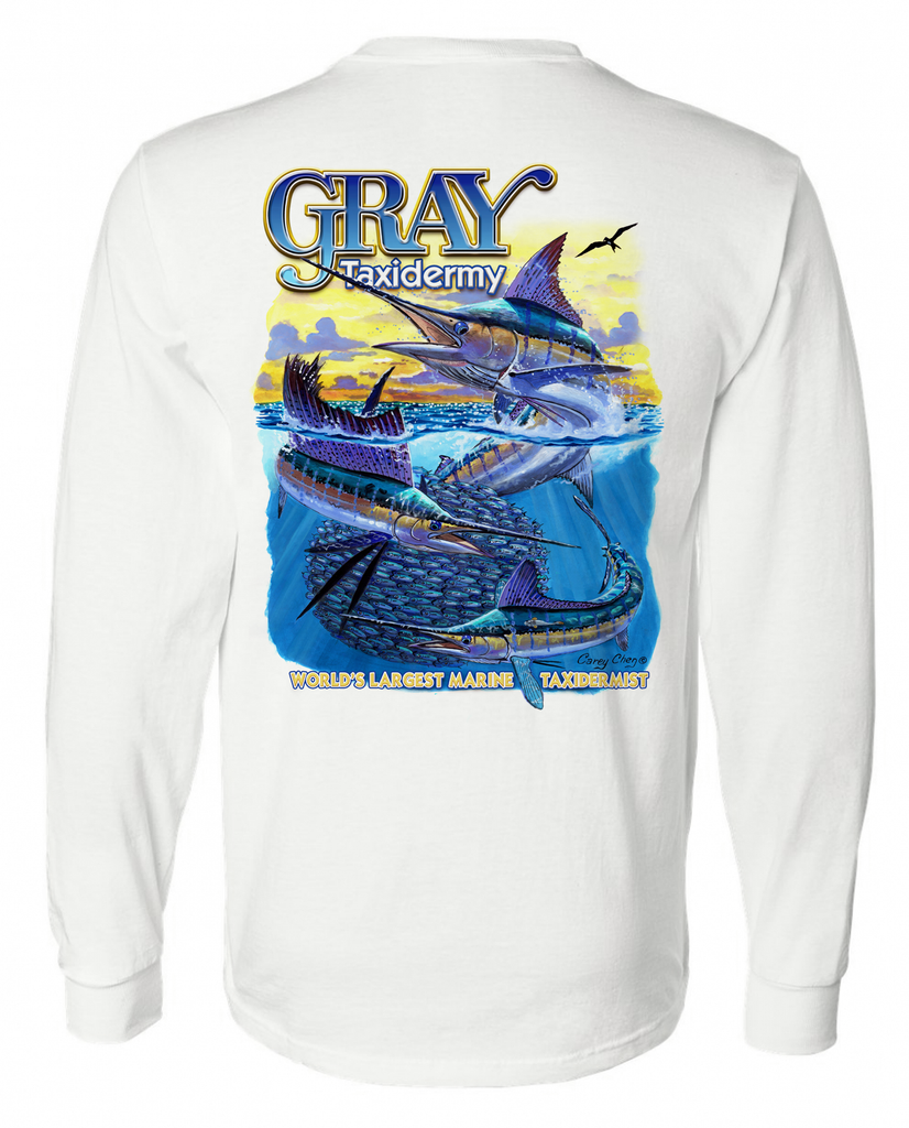 T-Shirt - Long Sleeve | Gray Taxidermy | Crew Gear | Wear what the pros ...