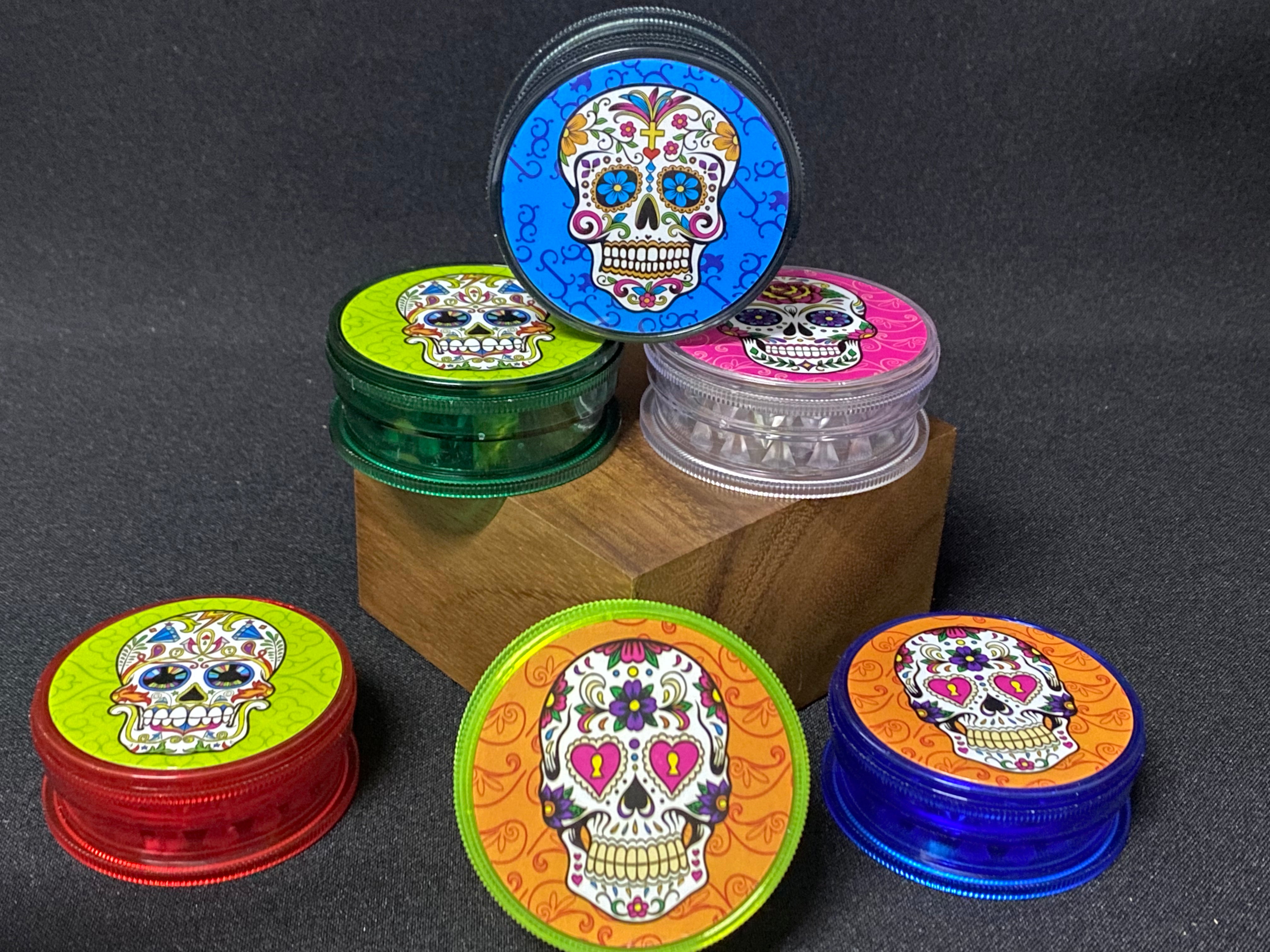 Candy Skull Plastic Grinders