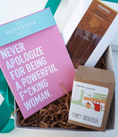 Amour No More Giftbox from Cheerfetti featuring a notebook, chocolate and candle