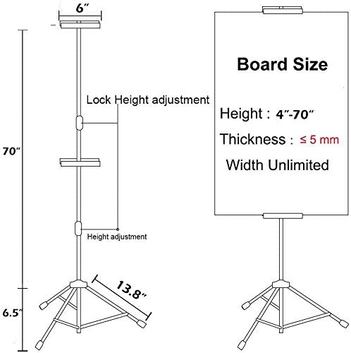 YDisplay Heavy Duty Poster Board Stand Pedestal Sign Holder Stand with  Non-slip Mat Base Height Adjustable up to 75inches for Display Board & Foam  Si for Sale in Lancaster, CA - OfferUp