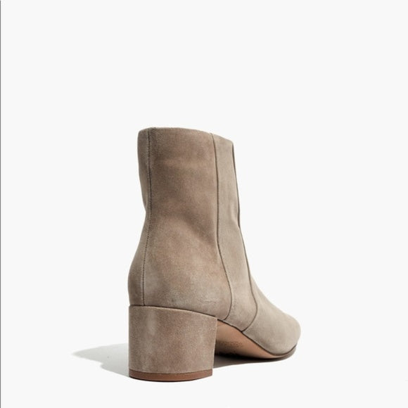 Madewell Jada Boot in Taupe Suede, 9.5 