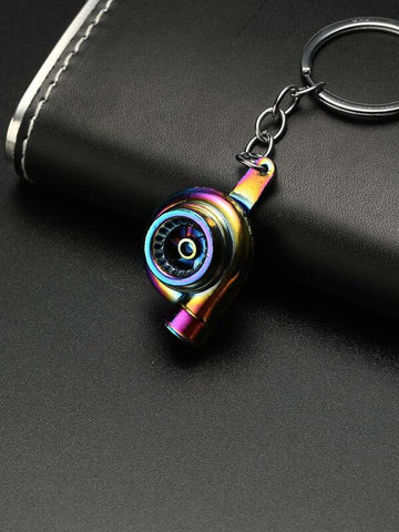 car turbo keychain black background