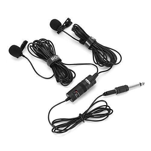 Boya By M1dm Dual Lavalier Universal Microphone For Smartphone Camera Lazada Indonesia