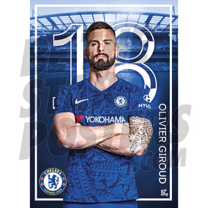 Chelsea FC Giroud 19/20 Player Poster