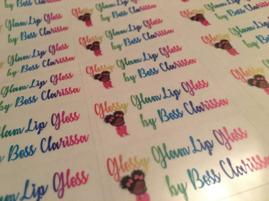 Text Based Lip Gloss Labels (Clear Gloss Only) her-beautiful-brand.myshopify.com lip gloss labels