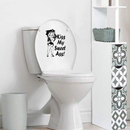 ik ben gelukkig onwetendheid waarschijnlijk Stickers Toilette Humoristique | Pipiroom