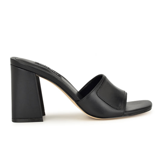 나인웨스트 NINEWEST Iriss Slide Sandals,Black