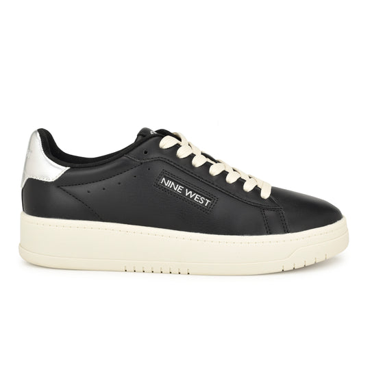 나인웨스트 NINEWEST Dunnit Laceup Sneakers,Black