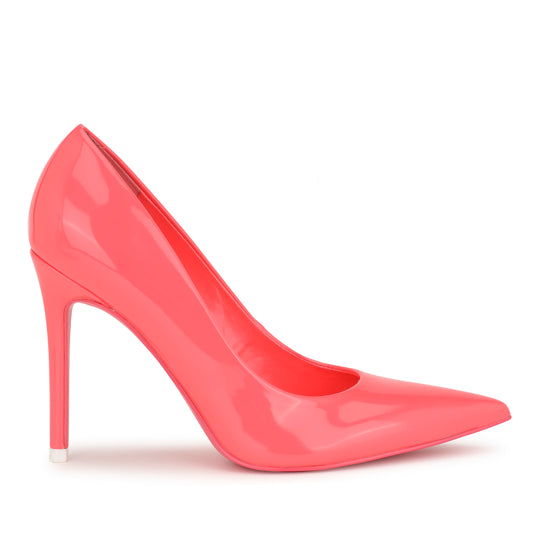 나인웨스트 NINEWEST Fresh Pointy Toe Pumps,Neon Pink Patent