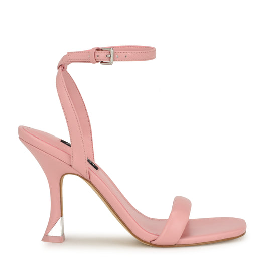 나인웨스트 NINEWEST Nyra Ankle Strap Sandals,Pink