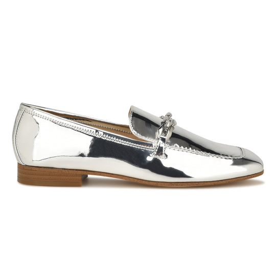 나인웨스트 NINEWEST Erands Casual Loafers,Silver