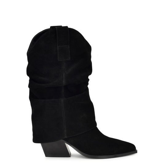 나인웨스트 NINEWEST Wilton Western Boots,Black