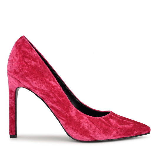 나인웨스트 NINEWEST Tatiana Pointy Toe Pumps,Pink Velvet