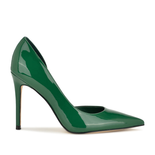 나인웨스트 NINEWEST Folowe dOrsay Pointy Toe Pumps,Green