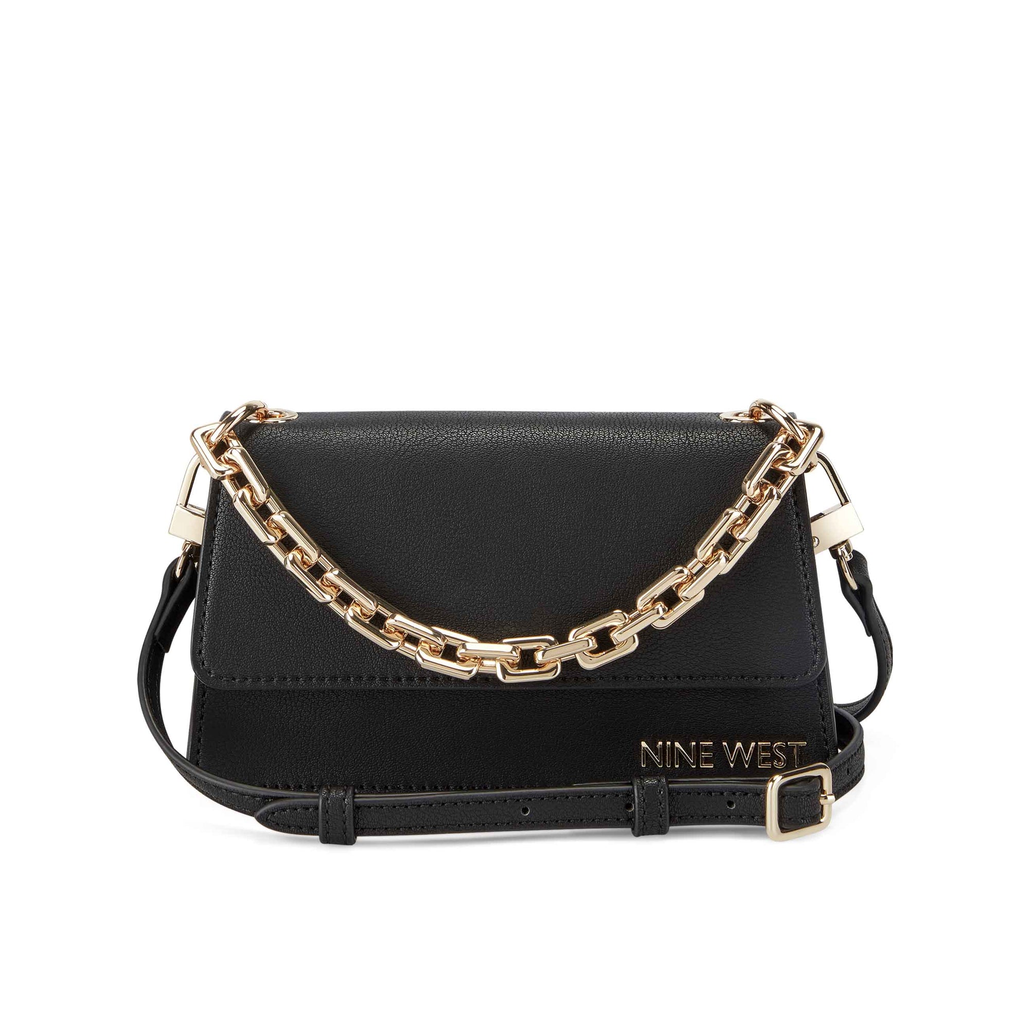 Nine West small black crossbody purse 2 Pocket