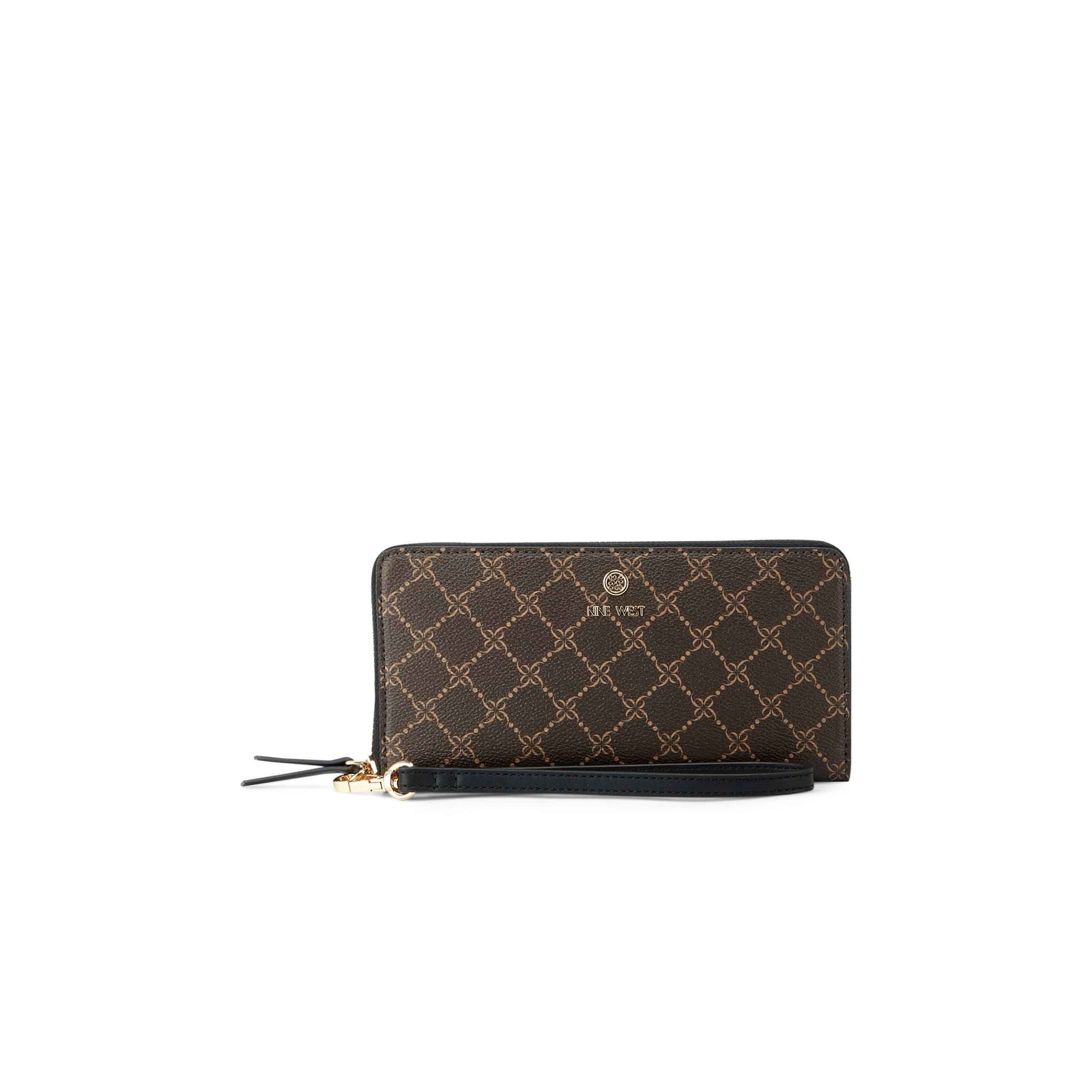 Lena Small Slim Zip Wallet - Cognac