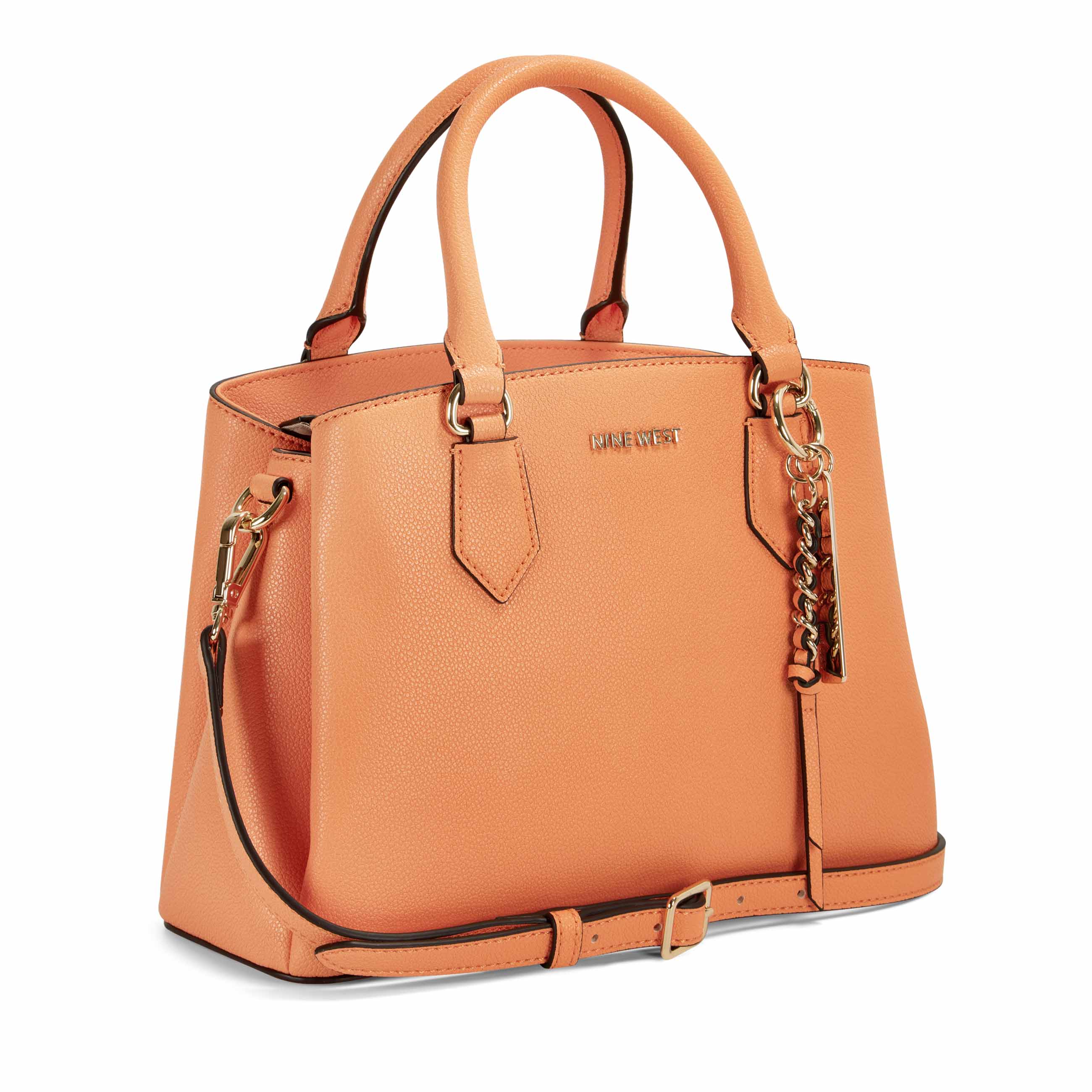 nine west rose jet set satchel