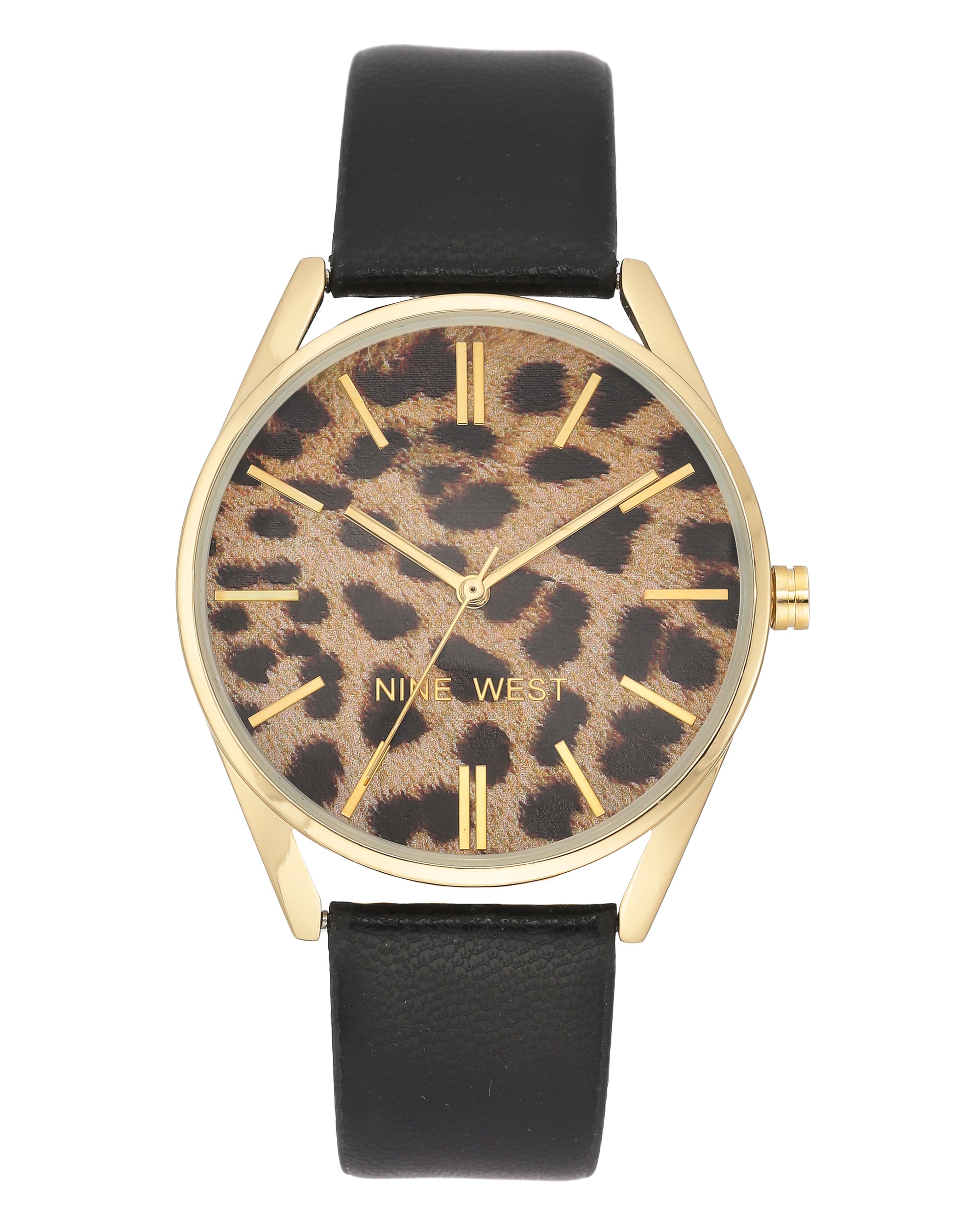 Floral Dial Smooth Strap Watch - Nine West