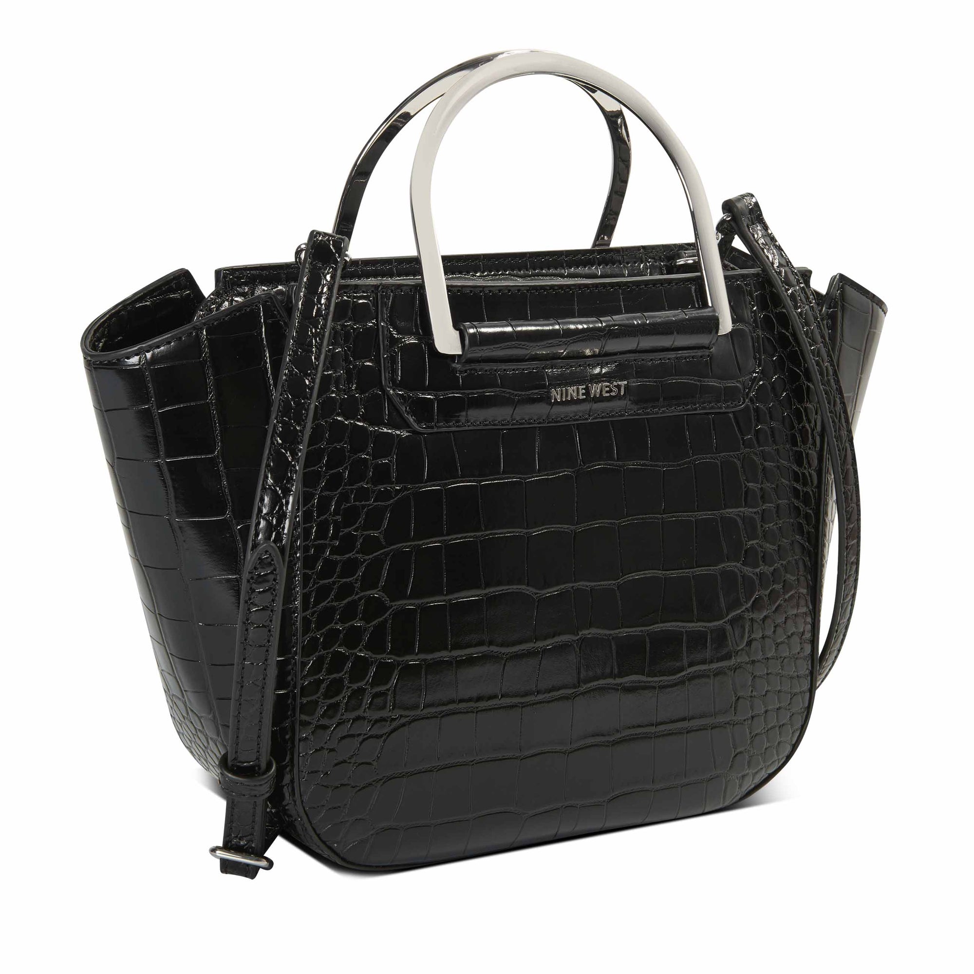 nine west black handbag