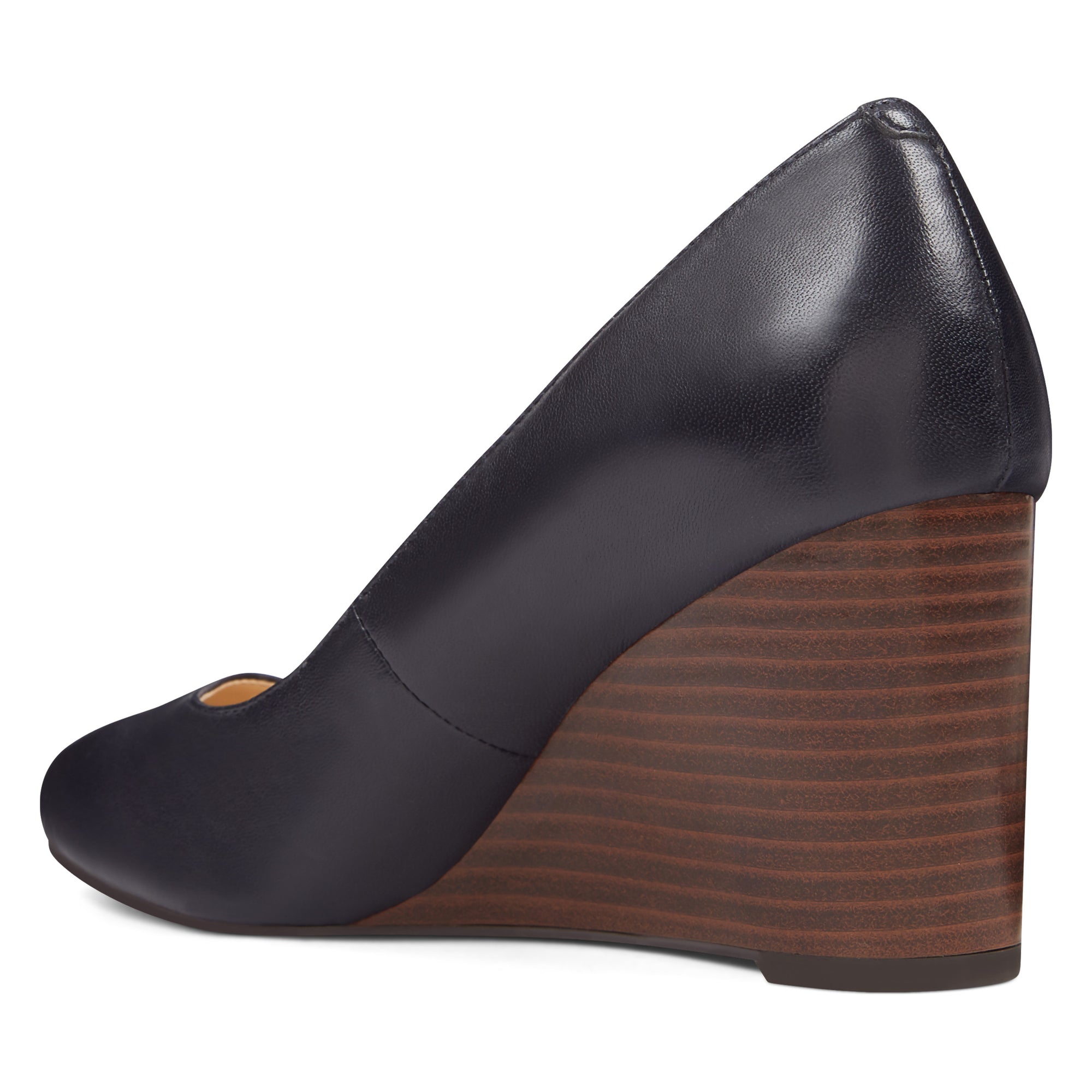 nine west jazzin almond toe wedges