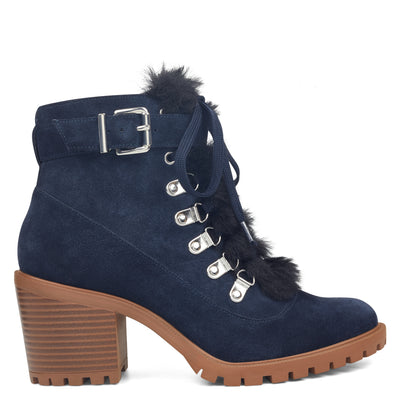 callah lace up booties