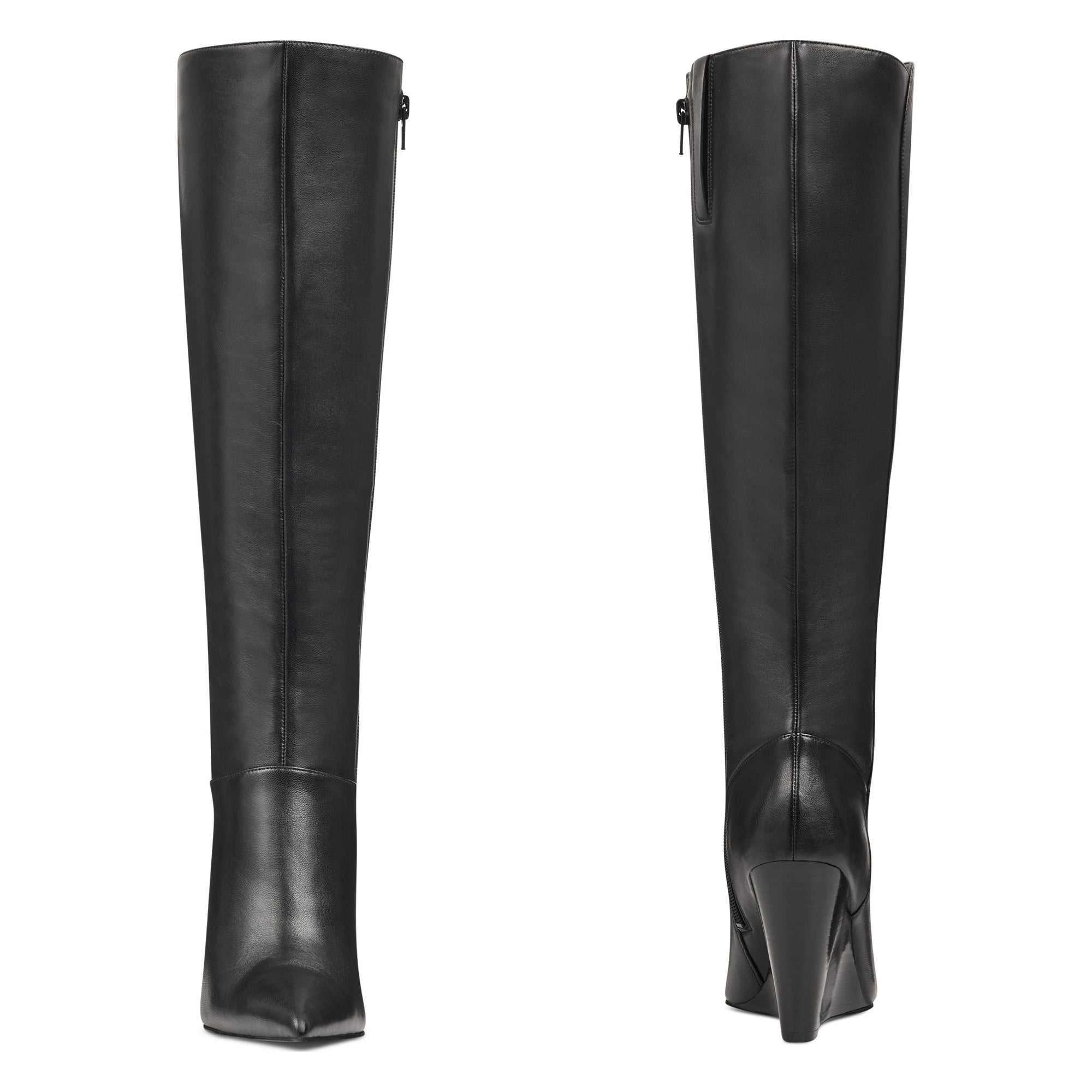 Varin Wide Calf Wedge Boots - Nine West