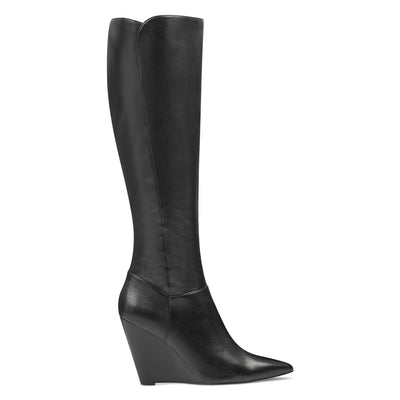 wide calf wedge boots