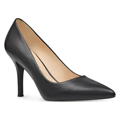 nine west court shoes black