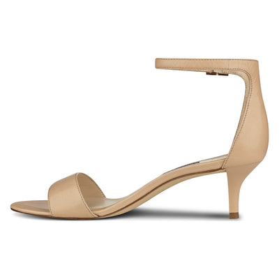 nine west nude sandals