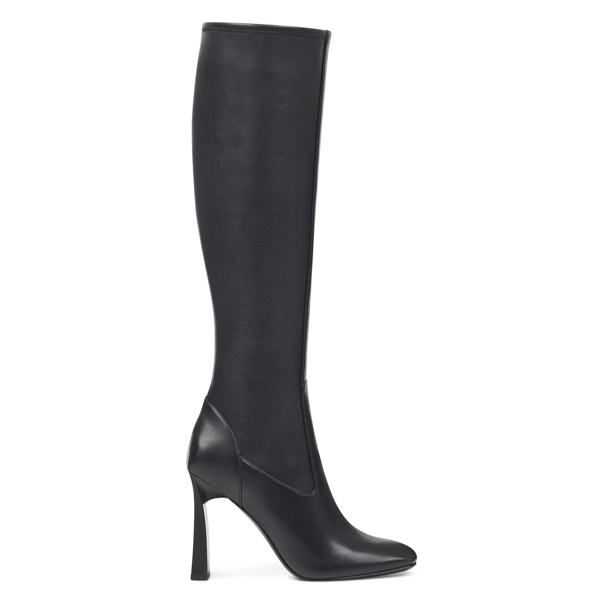 nine west quincy square toe boots