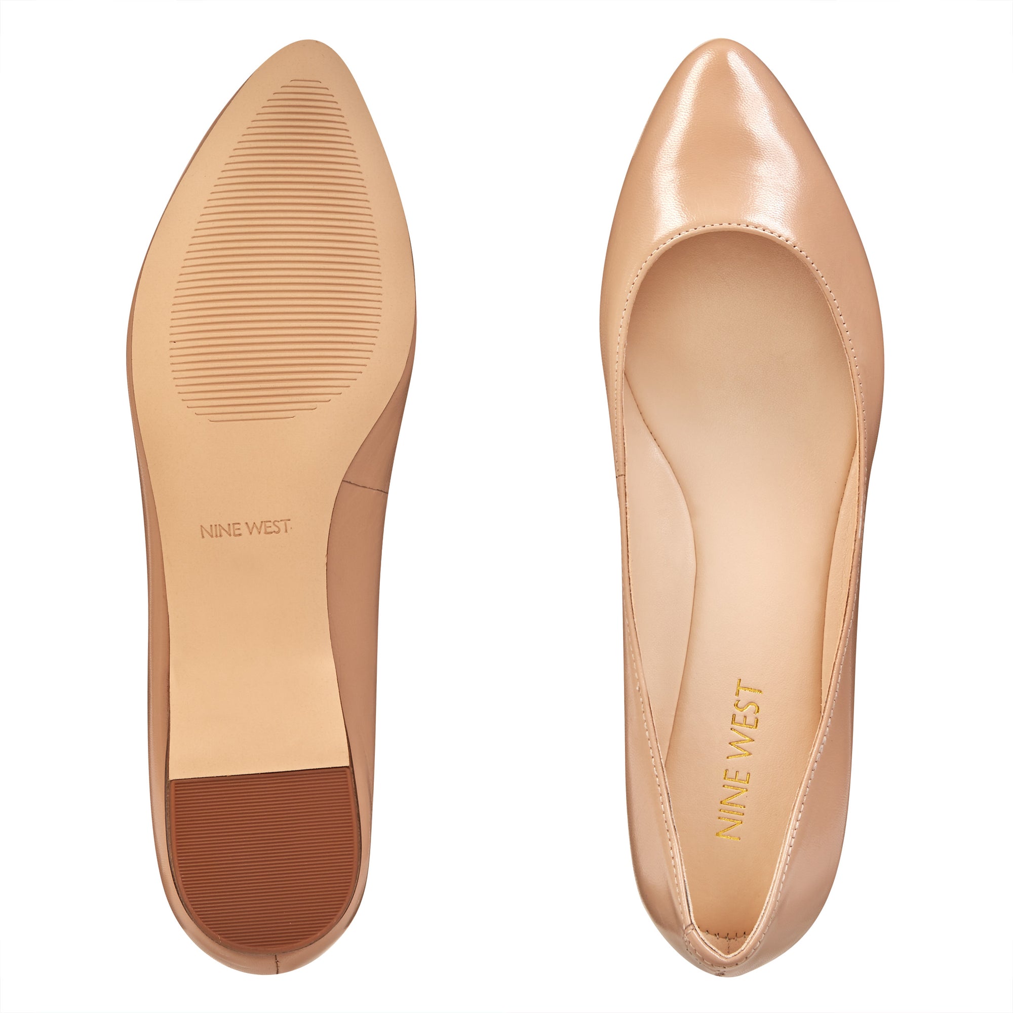 Speakup Almond Toe Flats - Nine West