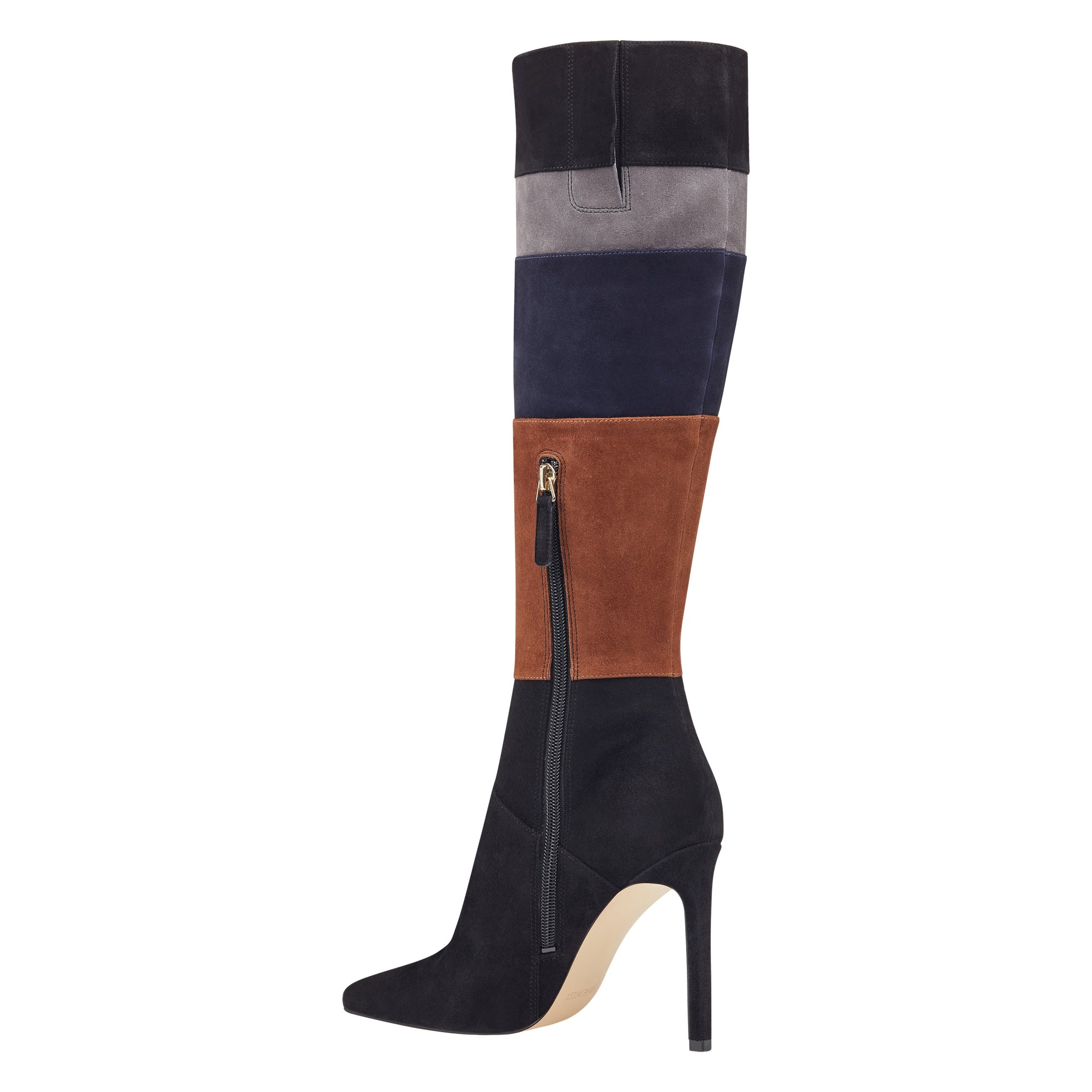 nine west color block boots