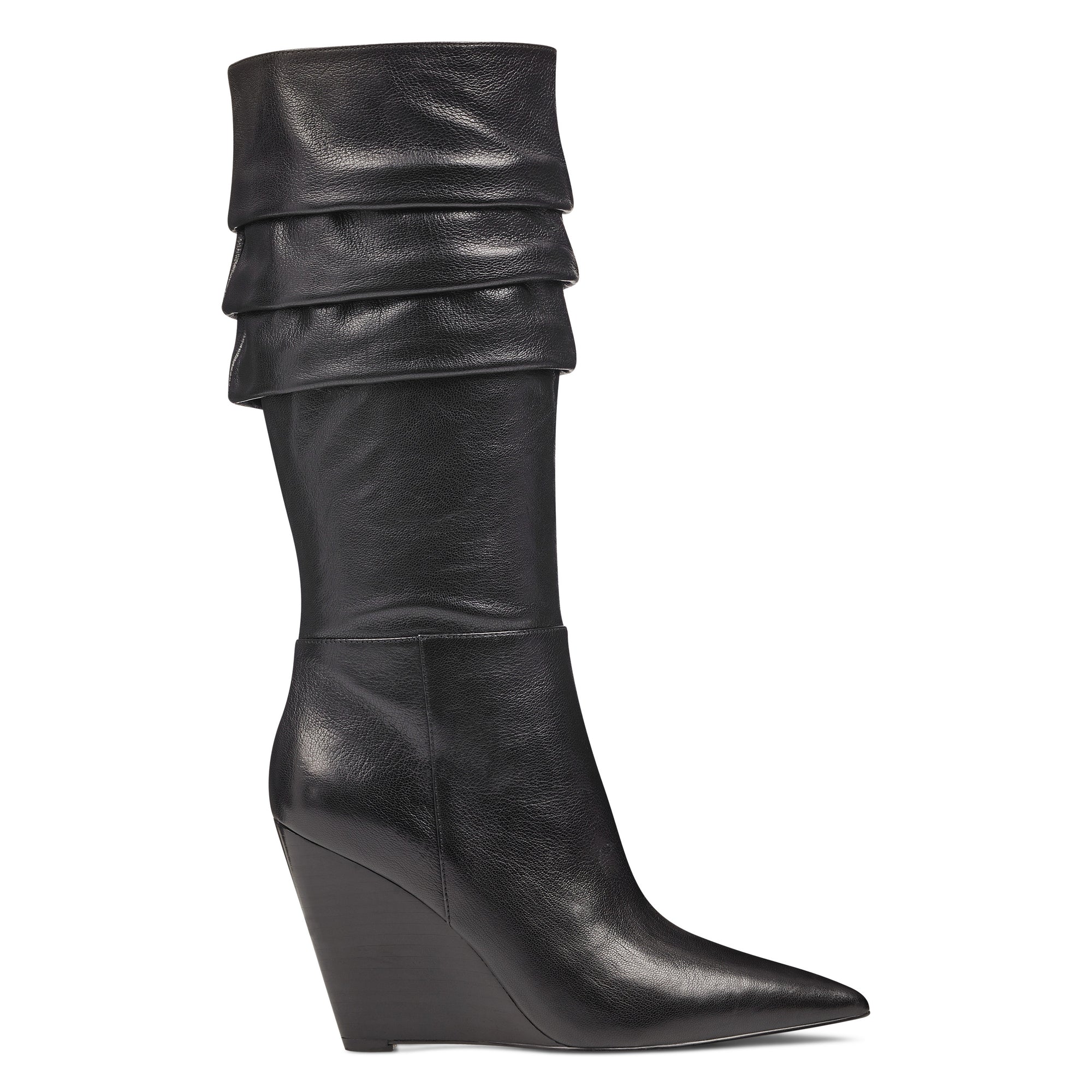 Vernese Scrunched Wedge Boots - Nine West